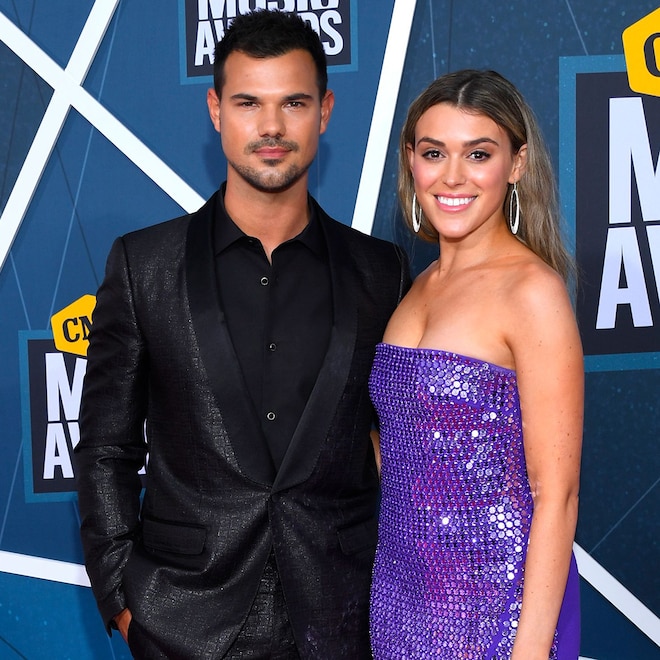 Taylor Lautner, Taylor Dome, Tay Dome, 2022 CMT Music Awards, Red Carpet Fashion, Couples